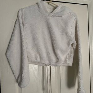 Super warm and fuzzy cropped hoodie